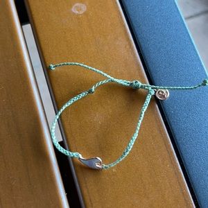 Olive green mother of pearl wave charm Pura Vida